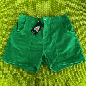 Teddy Fresh Green Corduroy Shorts—New with tags!